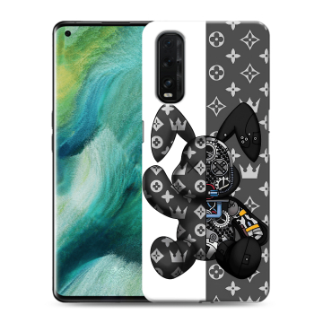 Силиконовый противоударный чехол на OPPO Find X2 с принтом Луи робот Силиконовый противоударный чехол на OPPO Find X2 с принтом Луи робот
