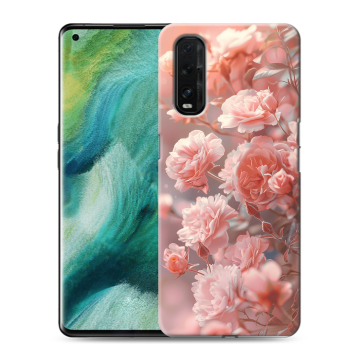 Силиконовый противоударный чехол на OPPO Find X2 с принтом Розовые розы Силиконовый противоударный чехол на OPPO Find X2 с принтом Розовые розы