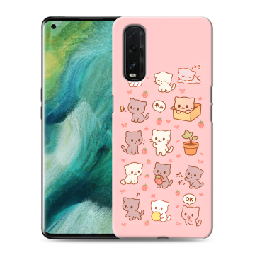 Силиконовый противоударный чехол на OPPO Find X2 с принтом Hello Kitty Хелоу Кити