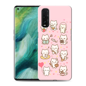 Силиконовый противоударный чехол на OPPO Find X2 с принтом Hello Kitty Хелоу Кити