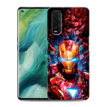 Силиконовый противоударный чехол на OPPO Find X2 с принтом Железный человек Ironman