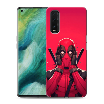 Силиконовый противоударный чехол на OPPO Find X2 с принтом Дедпул Deadpool