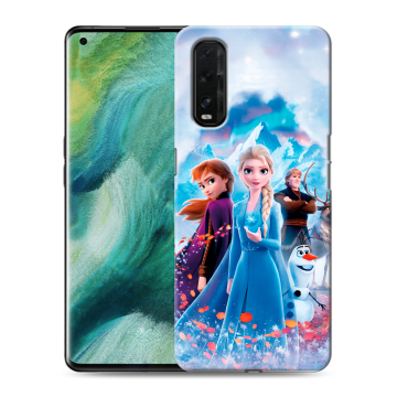 Силиконовый противоударный чехол на OPPO Find X2 с принтом Холодное сердце Frozen Силиконовый противоударный чехол на OPPO Find X2 с принтом Холодное сердце Frozen