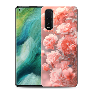 Силиконовый противоударный чехол на OPPO Find X2 с принтом Розы цветы