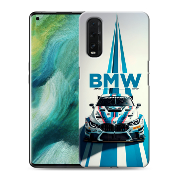 Силиконовый противоударный чехол на OPPO Find X2 с принтом БМВ BMW