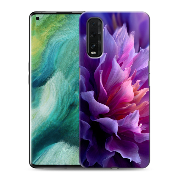 Силиконовый противоударный чехол на OPPO Find X2 с принтом женский цветы Силиконовый противоударный чехол на OPPO Find X2 с принтом женский цветы