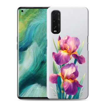 Силиконовый противоударный чехол на OPPO Find X2 с принтом Цветы орхидеи Силиконовый противоударный чехол на OPPO Find X2 с принтом Цветы орхидеи