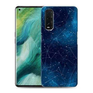 Силиконовый противоударный чехол на OPPO Find X2 с принтом Космос звезды Силиконовый противоударный чехол на OPPO Find X2 с принтом Космос звезды