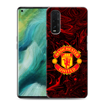 Силиконовый противоударный чехол на OPPO Find X2 с принтом Manchester United Силиконовый противоударный чехол на OPPO Find X2 с принтом Manchester United