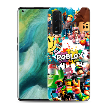 Силиконовый противоударный чехол на OPPO Find X2 с принтом Roblox Роблокс Силиконовый противоударный чехол на OPPO Find X2 с принтом Roblox Роблокс