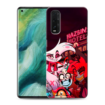 Силиконовый противоударный чехол на OPPO Find X2 с принтом Hazbin Hotel Отель Хазбин Силиконовый противоударный чехол на OPPO Find X2 с принтом Hazbin Hotel Отель Хазбин