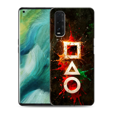 Силиконовый противоударный чехол на OPPO Find X2 с принтом Squid Game Игра кальмара Силиконовый противоударный чехол на OPPO Find X2 с принтом Squid Game Игра кальмара