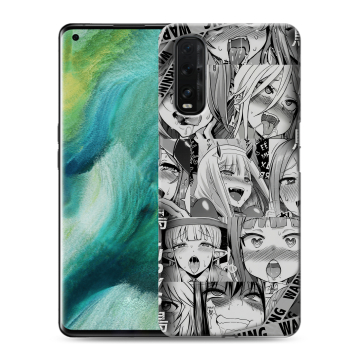 Силиконовый противоударный чехол на OPPO Find X2 с принтом Ahegao Ахегао Аниме Силиконовый противоударный чехол на OPPO Find X2 с принтом Ahegao Ахегао Аниме