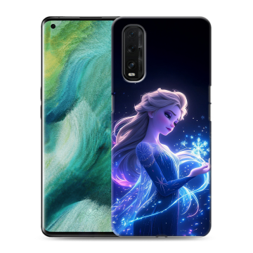 Силиконовый противоударный чехол на OPPO Find X2 с принтом Холодное сердце Frozen