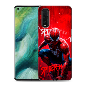 Силиконовый противоударный чехол на OPPO Find X2 с принтом Spiderman Человек паук Силиконовый противоударный чехол на OPPO Find X2 с принтом Spiderman Человек паук