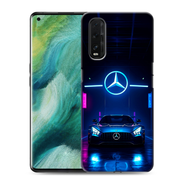 Силиконовый противоударный чехол на OPPO Find X2 с принтом Mercedes Мерседес Силиконовый противоударный чехол на OPPO Find X2 с принтом Mercedes Мерседес