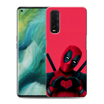 Силиконовый противоударный чехол на OPPO Find X2 с принтом Дедпул Deadpool