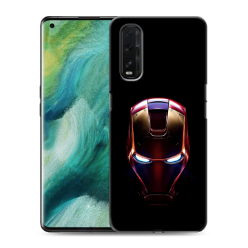Силиконовый противоударный чехол на OPPO Find X2 с принтом IronMan Железный человек