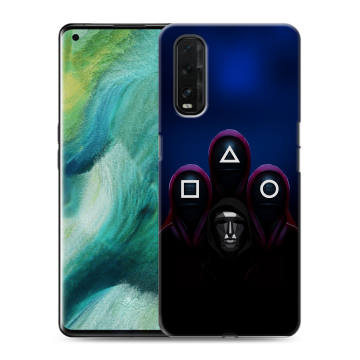 Силиконовый противоударный чехол на OPPO Find X2 с принтом Игра Кальмара Силиконовый противоударный чехол на OPPO Find X2 с принтом Игра Кальмара
