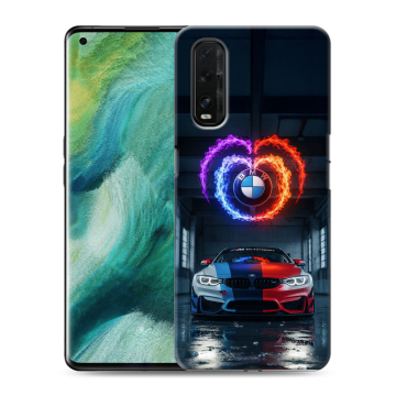 Силиконовый противоударный чехол на OPPO Find X2 с принтом BMW БМВ