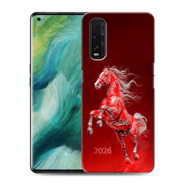 Силиконовый противоударный чехол на OPPO Find X2 с принтом Новый год Силиконовый противоударный чехол на OPPO Find X2 с принтом Новый год