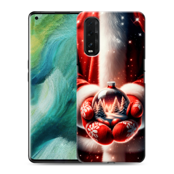Силиконовый противоударный чехол на OPPO Find X2 с принтом Новый год Силиконовый противоударный чехол на OPPO Find X2 с принтом Новый год