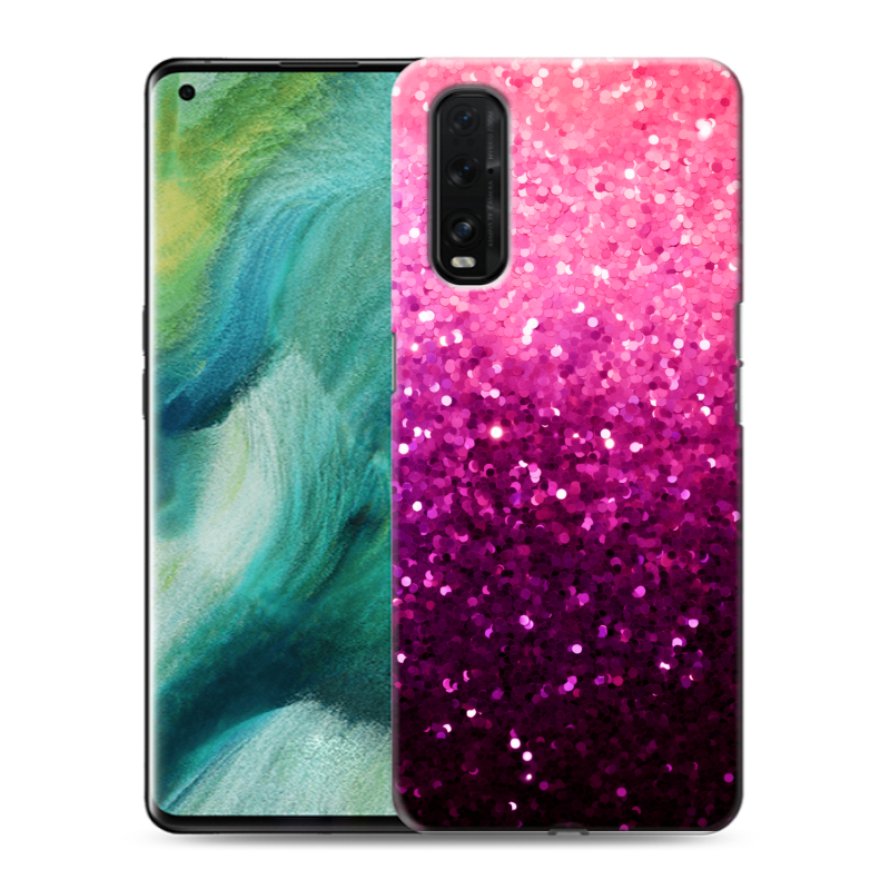 Пластиковый чехол на OPPO Find X2 с принтом Блестки Пластиковый чехол на OPPO Find X2 с принтом Блестки