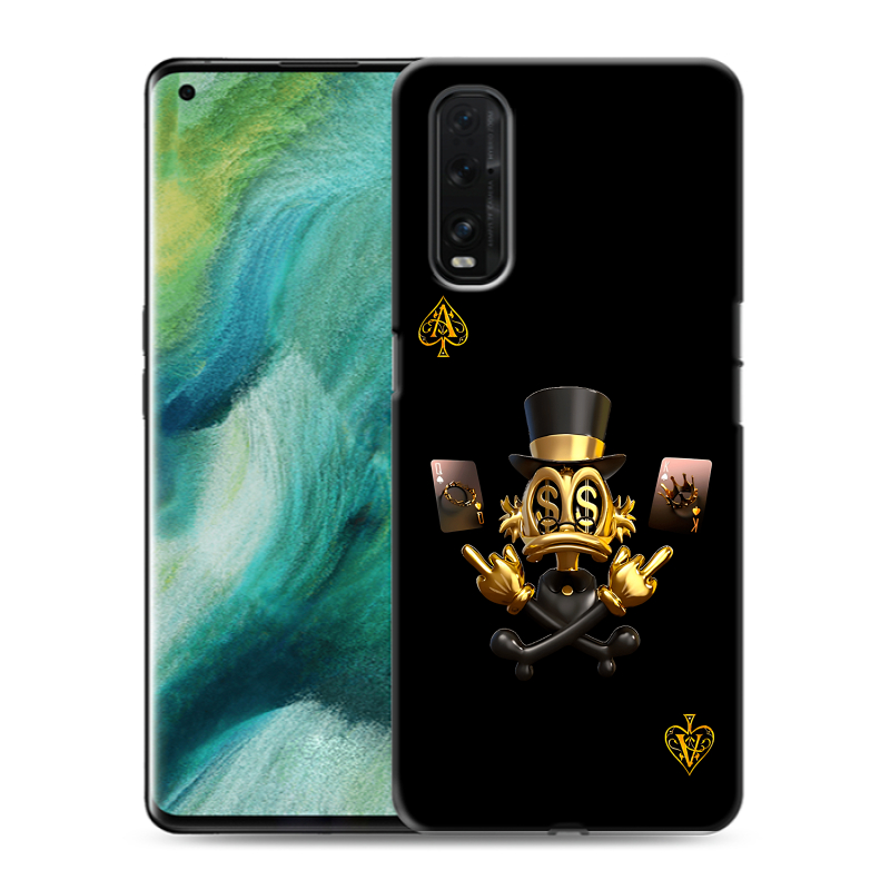 Силиконовый противоударный чехол на OPPO Find X2 с принтом Золотой скрудж макдак Силиконовый противоударный чехол на OPPO Find X2 с принтом Золотой скрудж макдак