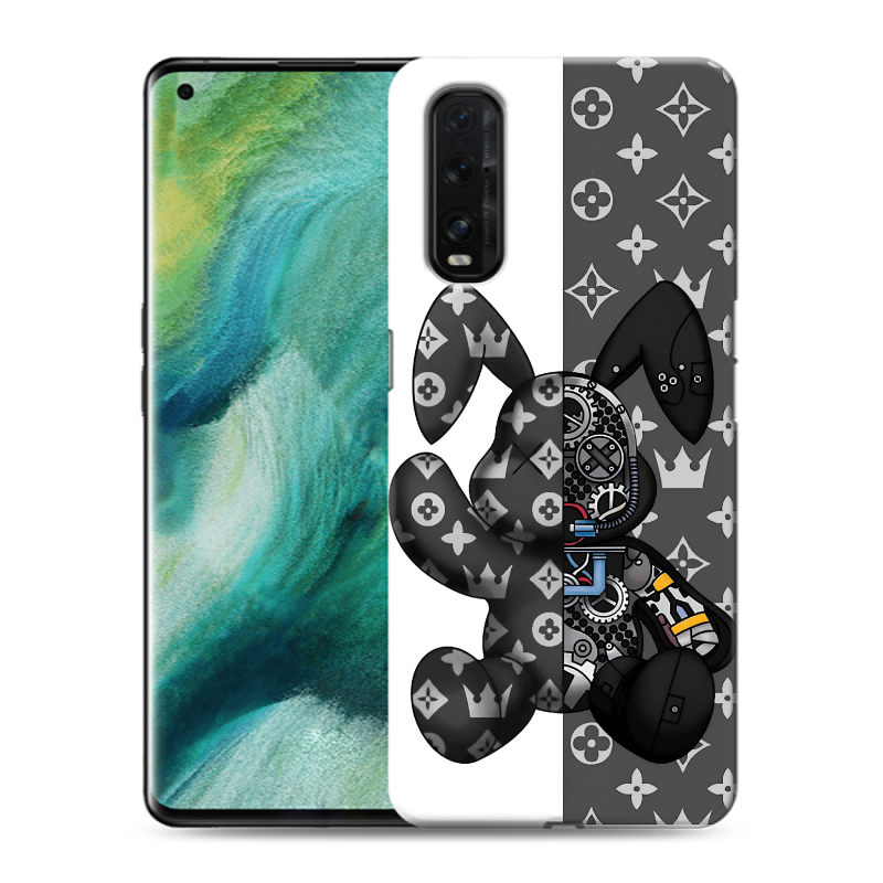 Силиконовый противоударный чехол на OPPO Find X2 с принтом Луи робот Силиконовый противоударный чехол на OPPO Find X2 с принтом Луи робот