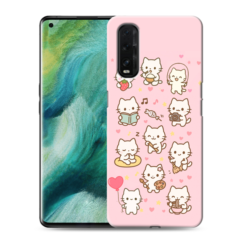 Силиконовый противоударный чехол на OPPO Find X2 с принтом Hello Kitty Хелоу Кити Силиконовый противоударный чехол на OPPO Find X2 с принтом Hello Kitty Хелоу Кити