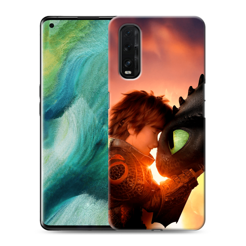 Пластиковый чехол на OPPO Find X2 с принтом Как приручить дракона Пластиковый чехол на OPPO Find X2 с принтом Как приручить дракона