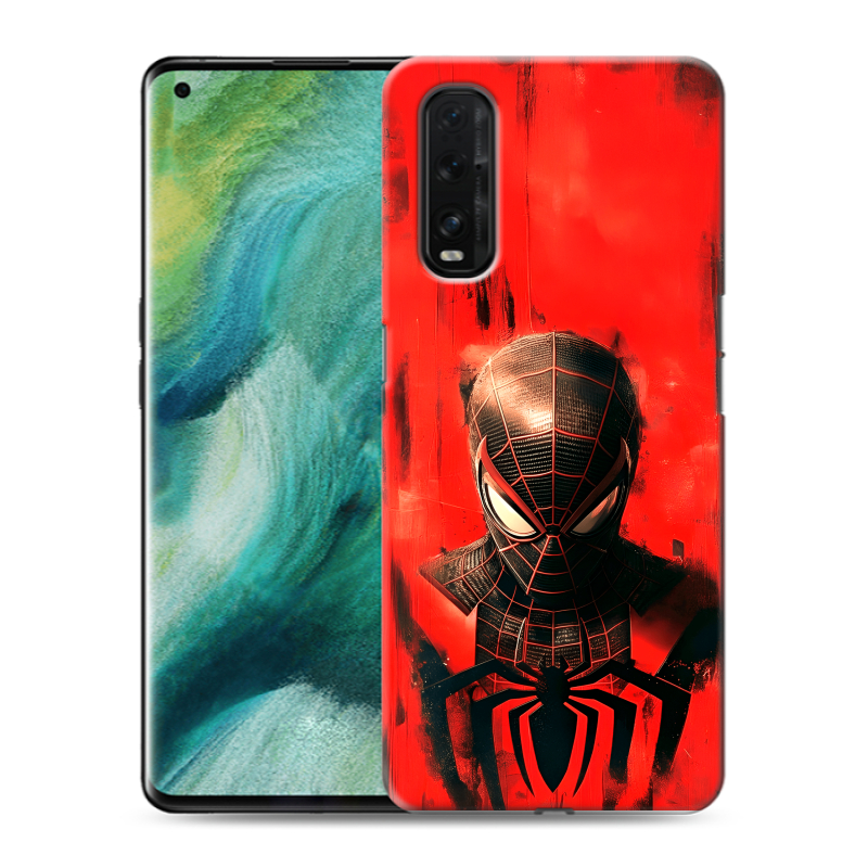 Силиконовый противоударный чехол на OPPO Find X2 с принтом человек паук spiderman Силиконовый противоударный чехол на OPPO Find X2 с принтом человек паук spiderman