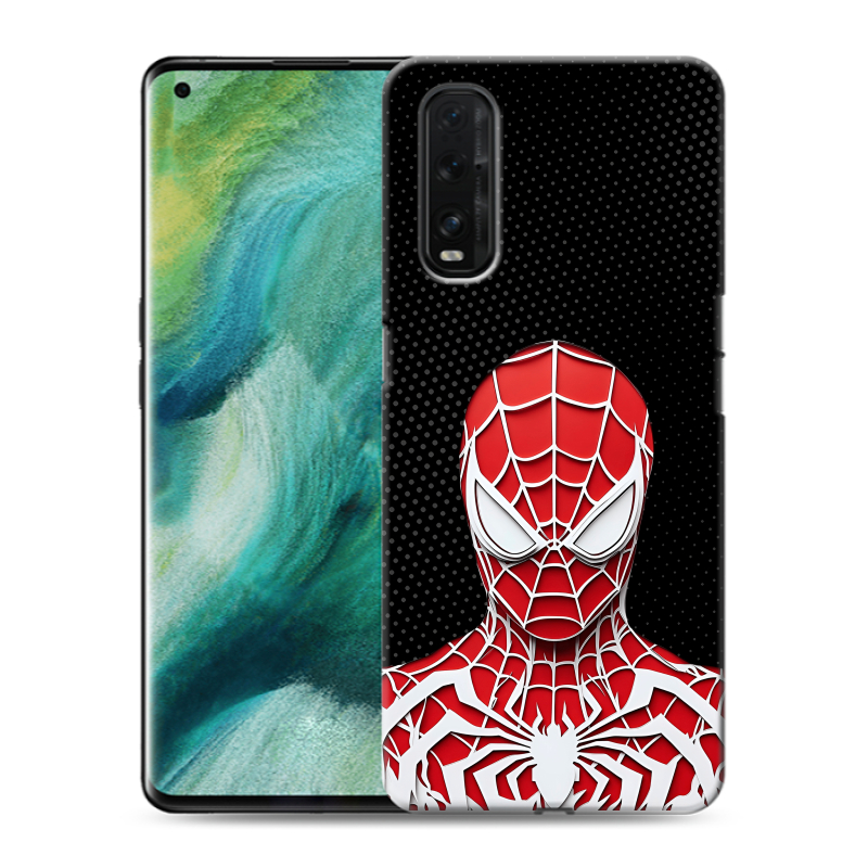 Пластиковый чехол на OPPO Find X2 с принтом человек паук spiderman Пластиковый чехол на OPPO Find X2 с принтом человек паук spiderman