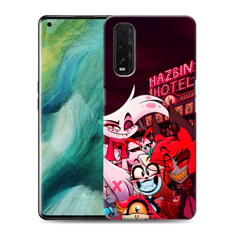 Силиконовый противоударный чехол на OPPO Find X2 с принтом Hazbin Hotel Отель Хазбин Силиконовый противоударный чехол на OPPO Find X2 с принтом Hazbin Hotel Отель Хазбин