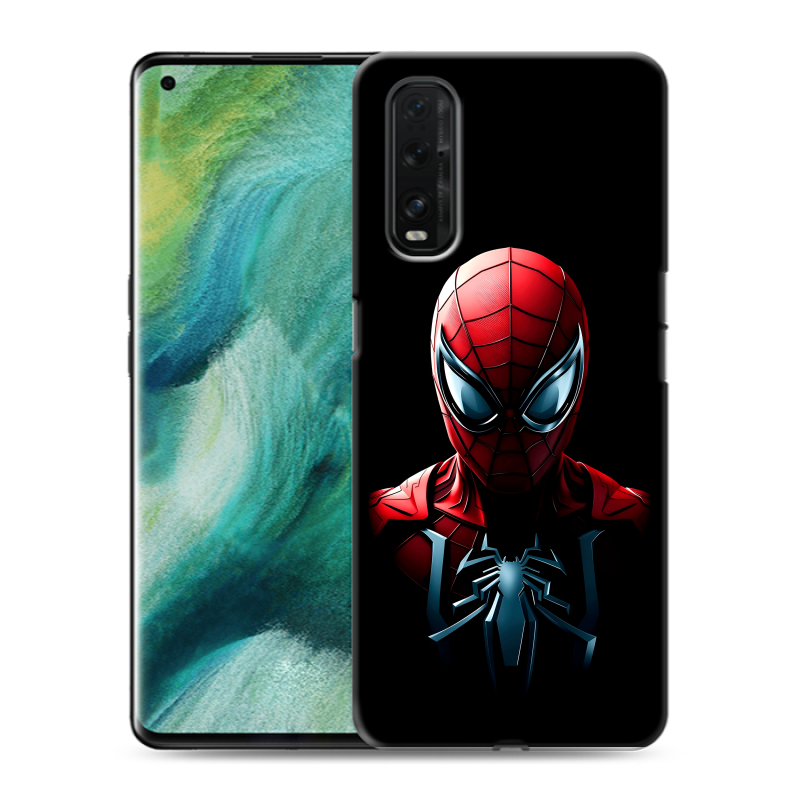Силиконовый противоударный чехол на OPPO Find X2 с принтом Spiderman Человек паук Силиконовый противоударный чехол на OPPO Find X2 с принтом Spiderman Человек паук