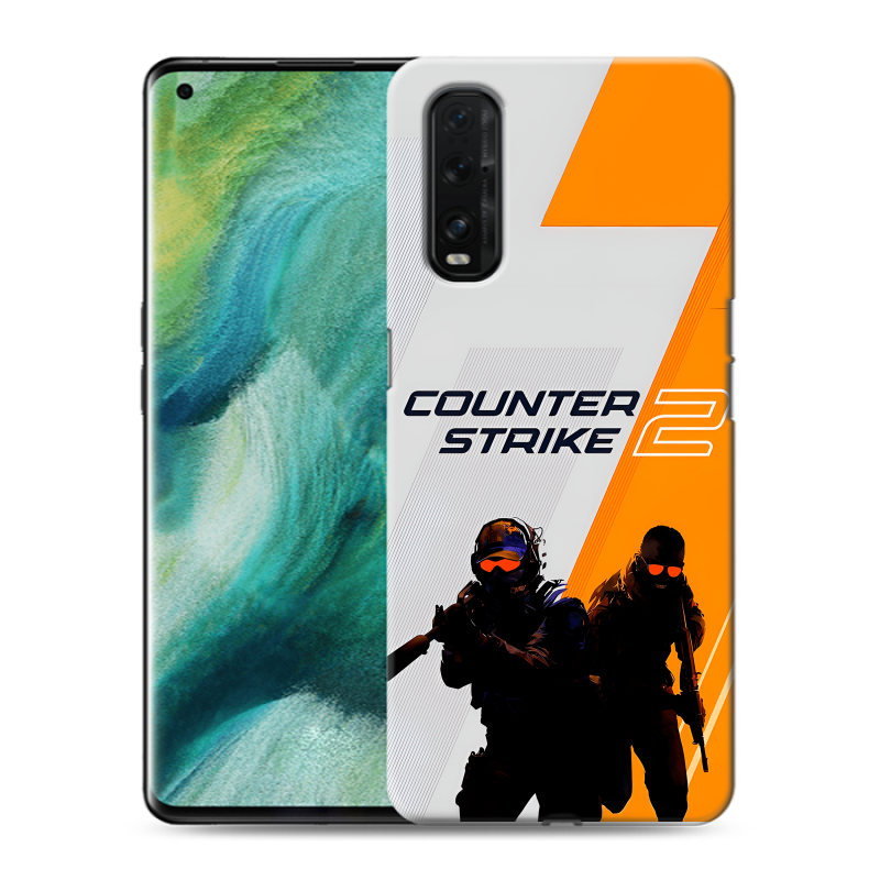 Силиконовый противоударный чехол на OPPO Find X2 с принтом Counter Strike Силиконовый противоударный чехол на OPPO Find X2 с принтом Counter Strike