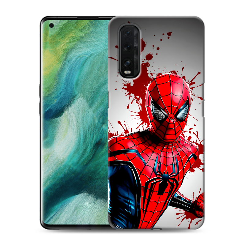 Пластиковый чехол на OPPO Find X2 с принтом Spiderman Человек паук Пластиковый чехол на OPPO Find X2 с принтом Spiderman Человек паук