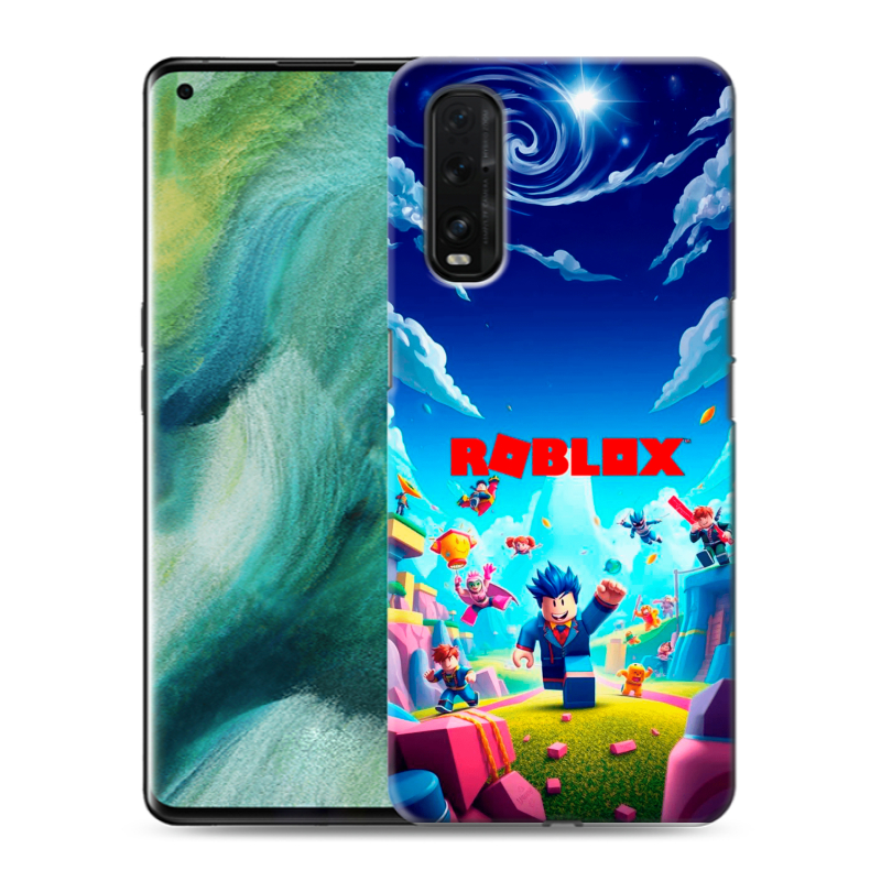 Пластиковый чехол на OPPO Find X2 с принтом Roblox Роблокс Пластиковый чехол на OPPO Find X2 с принтом Roblox Роблокс