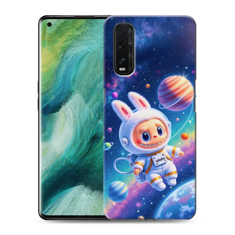 Пластиковый чехол на OPPO Find X2 с принтом Labubu Лабубу Пластиковый чехол на OPPO Find X2 с принтом Labubu Лабубу