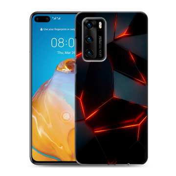 Силиконовый чехол на Huawei P40 с принтом Яркие абстракции Силиконовый чехол на Huawei P40 с принтом Яркие абстракции