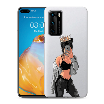 Силиконовый чехол на Huawei P40 с принтом Женские принты Силиконовый чехол на Huawei P40 с принтом Женские принты
