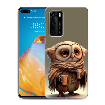 Силиконовый чехол на Huawei P40 с принтом Сова Силиконовый чехол на Huawei P40 с принтом Сова