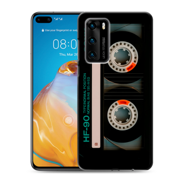 Силиконовый чехол на Huawei P40 с принтом Кассета Силиконовый чехол на Huawei P40 с принтом Кассета