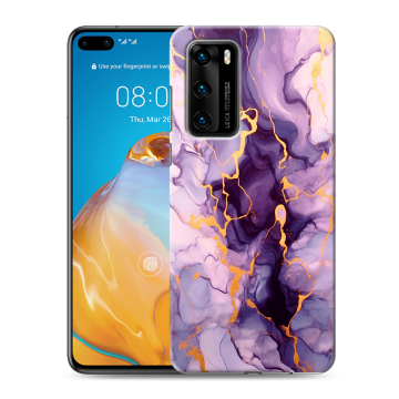 Силиконовый чехол на Huawei P40 с принтом Мрамор Силиконовый чехол на Huawei P40 с принтом Мрамор