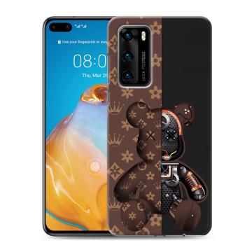Силиконовый чехол на Huawei P40 с принтом Луи робот Силиконовый чехол на Huawei P40 с принтом Луи робот
