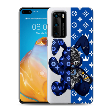 Силиконовый чехол на Huawei P40 с принтом Луи робот Силиконовый чехол на Huawei P40 с принтом Луи робот