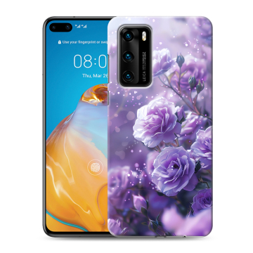 Силиконовый чехол на Huawei P40 с принтом Розы цветы