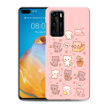 Силиконовый чехол на Huawei P40 с принтом Hello Kitty Хелоу Кити