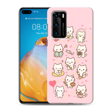 Силиконовый чехол на Huawei P40 с принтом Hello Kitty Хелоу Кити