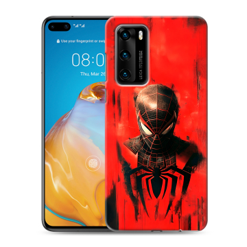 Силиконовый чехол на Huawei P40 с принтом человек паук spiderman Силиконовый чехол на Huawei P40 с принтом человек паук spiderman